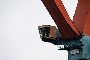 Wall Mural - Details of a large wharf crane.