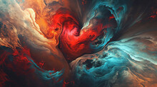 Abstract Images Representing Emotions Of Love, AI Generated
