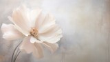 Fototapeta Kwiaty - Beautiful abstract flower over pastel background. Serenity, tranquility concept