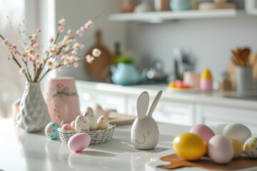 Wall Mural - Festive decoration of the easter kitchen and table