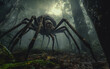 Giant spider monster in forest