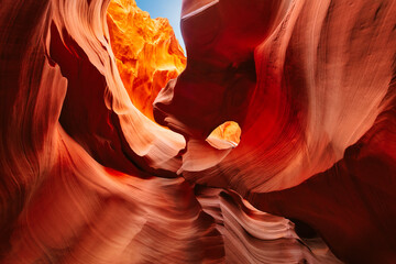 Wall Mural - Art at Antelope Canyon Page Arizona, USA