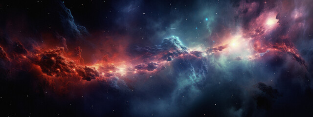 supernova background wallpaper. colorful space galaxy of cloud nebula. stary night cosmos. universe 