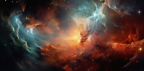Wall Mural - supernova background wallpaper. colorful space galaxy of cloud nebula. stary night cosmos. universe 