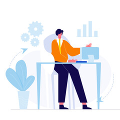 marketing of business concept illustrations