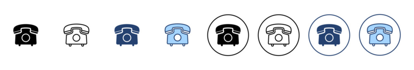 Canvas Print - Telephone icon vector. phone sign and symbol