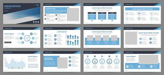 modern presentation slide templates. infographic elements template set for web, print, annual report
