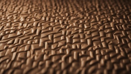 Wall Mural - close up of a brown leather texture - abstract background and texture concept