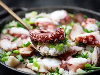 Sticker - Octopus Rice Bowl with Chives	