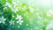 Beautiful spring background with green juicy young cool color