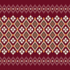 Wall Mural - Abstract ethnic geometric pattern background design for wallpaper, fabric, clothing
