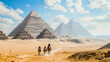 Great pyramid on a bright day, Egypt tourism concept