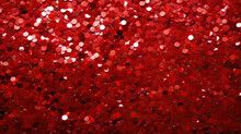 red sequins textile background