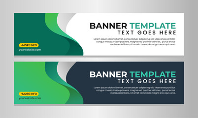 Wall Mural - Horizontal banner template design