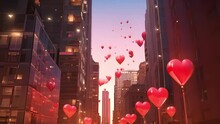 The Citys Energy Comes Alive On Valentines Day, As The Tall Buildings Seem To Le In Excitement And Anticipation Of The Many Love Stories Being Written In Its Streets, Windows, And Alleyways.