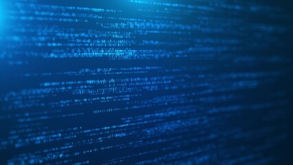 4K Programming Coding hi tech software blockchain 3D technology background. grid number virtual space , matrix binary code data global network Numbers Data,, Blockchain, Internet, Gaming,