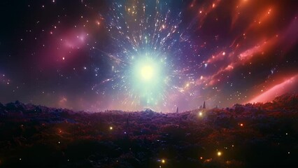 surrender to the hypnotic power of this psychedelic video as it unravels the mysteries of the cosmos