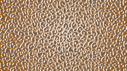 Wall Mural - Leopard skin fur texture brown background