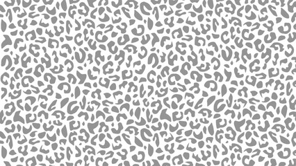 Wall Mural - Leopard skin fur texture grey background