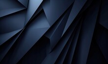 Modern Black Blue Abstract Background. Minimal. Color Gradient. Dark. Web Banner. Geometric Shape. 3d Effect. Lines Stripes Triangles. Design. Futuristic. Cut Paper Or Metal Effect. Luxury. Premium.