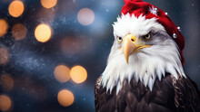 Stars And Stripes Santa: Eagle In Holiday Costume