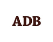 © xcoolee - ADB logo design vector template. ADB, logo, design, logo design, vector, letter, monogram, creative, icon, template, sign, symbol, brand, unique, initial, modern, alphabet.