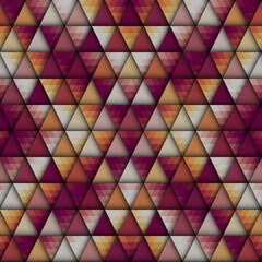 Poster - Geometric abstract triangles pattern. Seamless vector image.