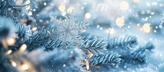 Fototapete - abstract christmass winter background design new year celebration. with copy space image. Place for adding text or design