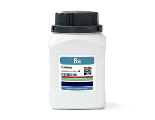 Canvas Print -  Barium chemical element with the symbol Ba