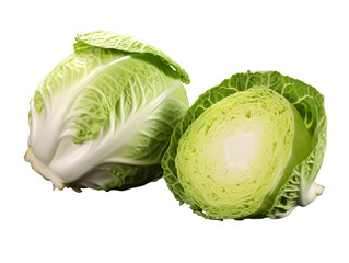 Sticker - cabbage isolated on white background