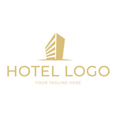 Canvas Print - Hotel Logo. building logo icon vector template
