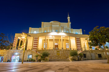 The Great Mosque of Durrës night light 2 january 2024 sqaure