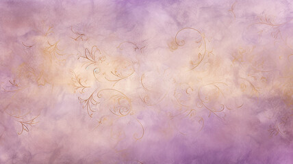 copy space abstract background, vintage delicate purple light lavender floral ornament on the wall or surface