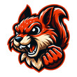 Angry fox head mascot esport