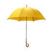 yellow umbrella isolated on white