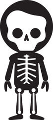 Adorable Bone Formation Cute Iconic Energetic Skeleton Design Full Body