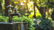Water tap with Water Outdoor green park background