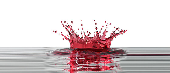 Wall Mural - red wine splash