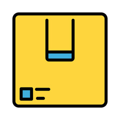 Sticker - Business Factory Product Filled Outline Icon