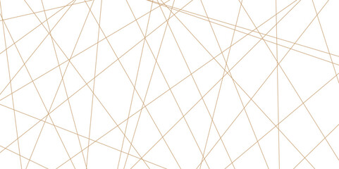 Wall Mural - abstract luxury gold geometric random chaotic lines. random geometric line pattern on a transparent 