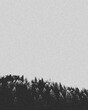 Vintage wild forest design template. Wild forest in the style of grainy roughness background.