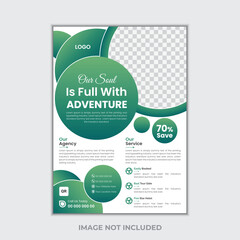 Travel flyer or poster brochure design layout. Travel flyer template for travel agency, modern travel flyer design , travel, tour, tourism flyer