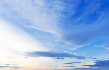 Wall Mural - beautiful blue sky with white cloud, background, wallpaper.