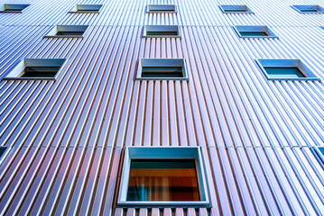 Canvas Print - typical windows at an office building