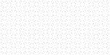 Seamless Pattern With Abstract Beige And White Flower Geometric Shapes, Snowflake Silhouettes. Minimalist Floral Vector Background. Simple Elegant Minimal Texture. Subtle Repeat Geo Design