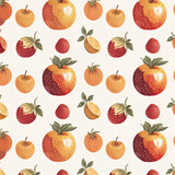 simple fruit pattern AI generated