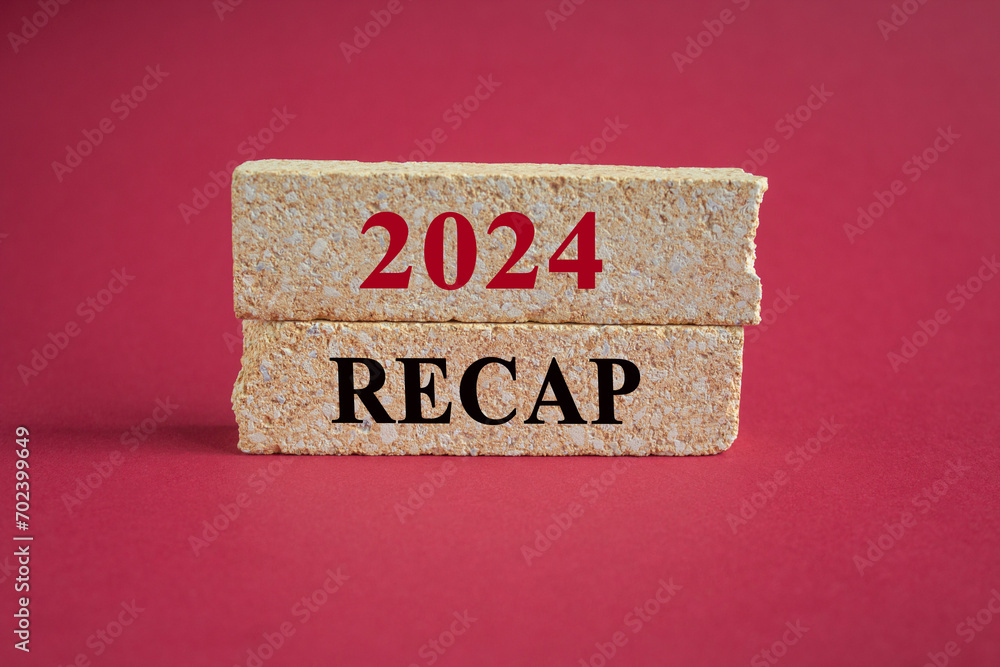 2024 Recap Symbol Concept Words 2024 Recap On Brick Blocks Beautiful