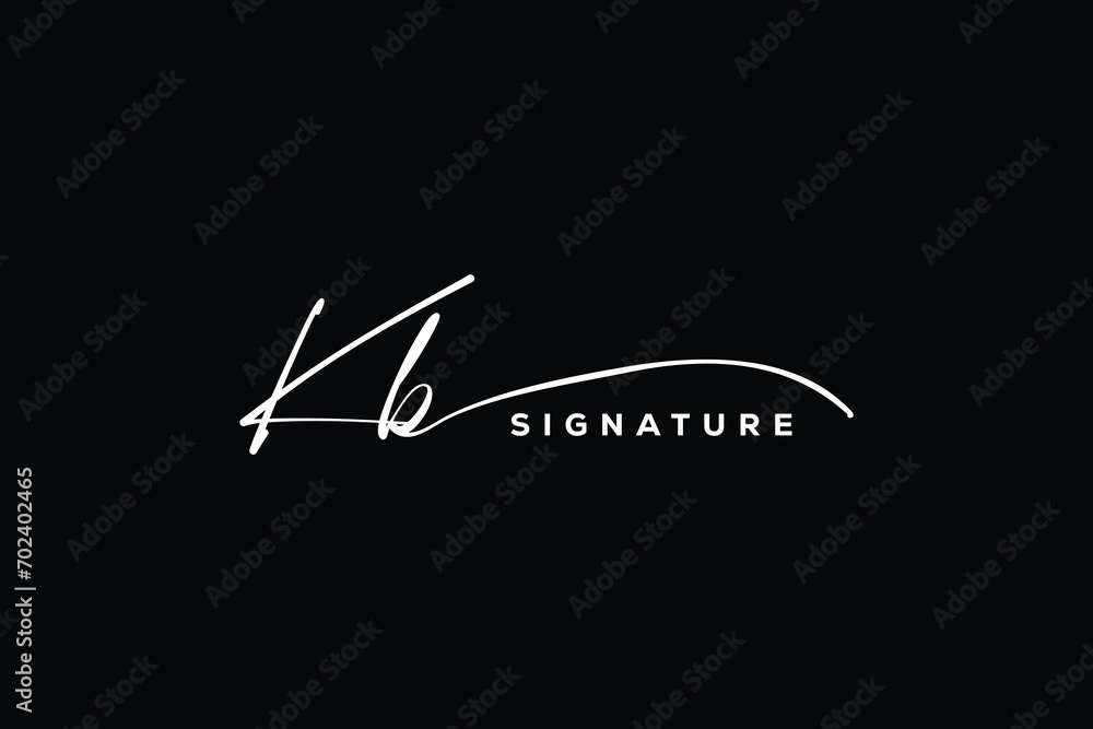 Kb Signature Design KB initials Handwriting signature logo. KB Hand drawn Calligraphy ...