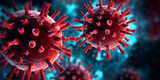 Fototapeta  - Coronaviruses influenza 3d redder. Coronavirus vector realistic coronavirus  coved virus 3d modeling Corona Virus Mutation isolated .AI Generative