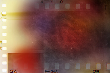 Wall Mural - Film negatives frames movie background